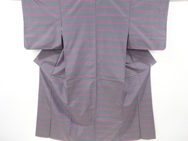 JAPANESE KIMONO / YONEZAWA TSUMUGI / WOVEN STRIPE